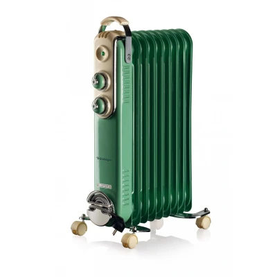 Afbeelding van Ariete Elektrische Kachel Retro Verwarming Olieradiator Radiator 9 Vinnen (2000 Watt) Vintage Blauw