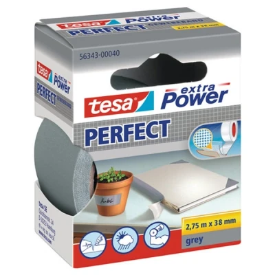 Image de Tesa 56343 00040 03 ruban adhésif extra power perfect (gris)