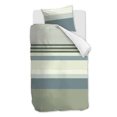 Afbeelding van Snoozing Fabio Dekbedovertrek Eenpersoons 140x200/220 cm Green
