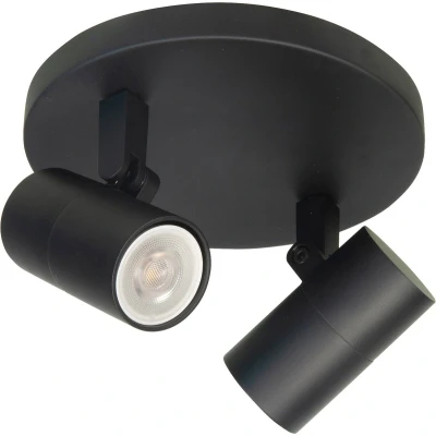 Afbeelding van Spot Piccolo Zwart GU10 mini 35mm 2 Lichts Ø 15cm
