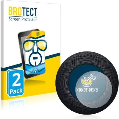 Afbeelding van BROTECT Screenprotector voor Apple HomePod 2 Folie Beschermfolie transparant (2 Stuks)