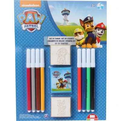 Afbeelding van Paw Patrol Kleur En Stempelset 11 Delig