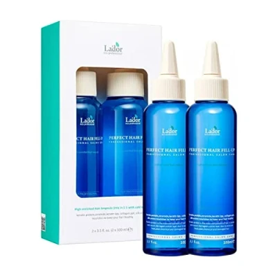 Afbeelding van LA&#039;DOR Perfect Hair Fill Up Filler Duo 100 + ml hydrateert het haar, geeft een gezonde glans. Normaliseert de pH waarde van huid. Samenstelling bevat keratine collageen