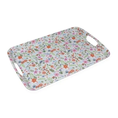 Afbeelding van Snackdienblad Versa Melamine 31 x 3 46,2 cm Blommor