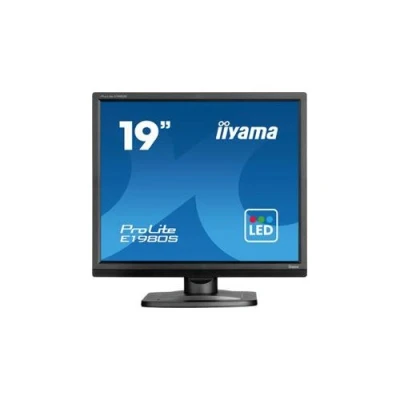 Image de iiyama ProLite E1980S B1 Écran LED 19&quot; 1280 x 1024 @ 75 Hz TN 250 cd/m² 1000:1 3 ms HDMI, DisplayPort haut parleurs noir mat