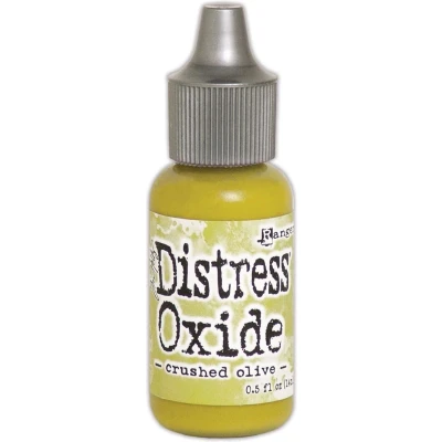 Afbeelding van Ranger Distress Oxide Re Inker 14 ml Crushed Olive TDR57000 Tim Holtz (08 18)