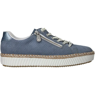 Afbeelding van Rieker Veterschoenen Laag Blauw Maat 37