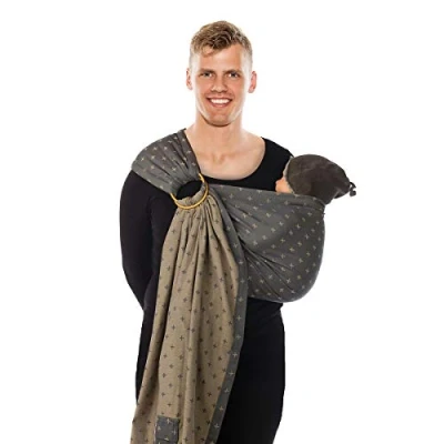 Afbeelding van Babylonia draagdoek BB sling Grey plus padded
