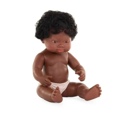 Afbeelding van Miniland Miniland31053 Afrikaanse babypop, zonder ondergoed, meerkleurig
