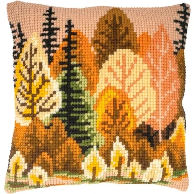 Afbeelding van Vervaco Kruissteekkussen kit Herfstbos PN 0202267