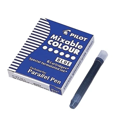 Image de Boîte de 6 cartouches Bleu Pilot pour Parallel Pen