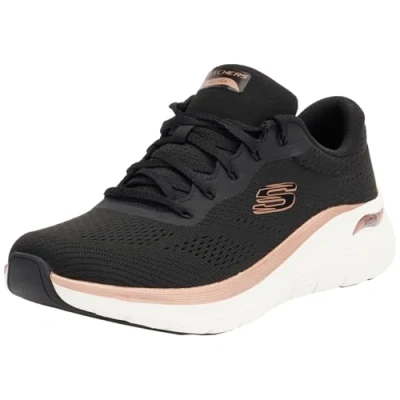 Image de Skechers Baskets Arch Fit 2.0 Glow The Distance pour femme, Noir, 37.5 EU