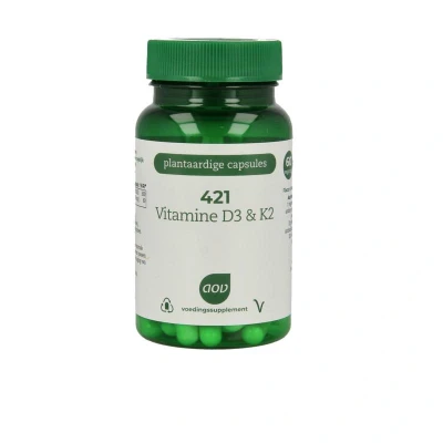 Afbeelding van AOV 421 Vitamine D3 &amp; K2 Vegacaps