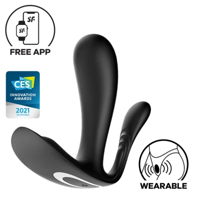 Afbeelding van Satisfyer Draagbare Vibrator Top Secret Zwart