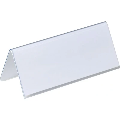 Afbeelding van Tafelnaambord Durable 8050 61x150mm transparant