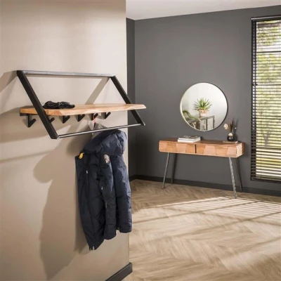 Afbeelding van Hoyz Kapstok Lean / Massief acacia naturel 6 Haken