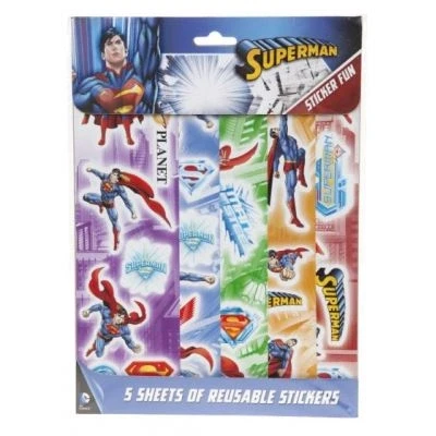 Image de feuilles autocollantes Superman 5 pièces
