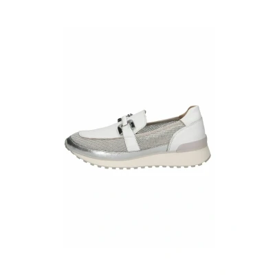 Afbeelding van Caprice Instappers, Dames, Maat: 40, White silver Leer en textiel