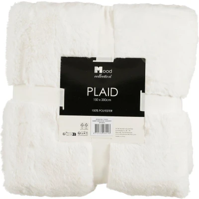 Afbeelding van In The Mood Collection Bronte Fleece Deken L200 x B150 cm Wit