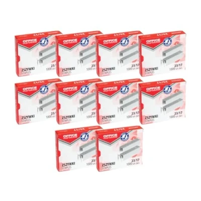 Afbeelding van OFFICE PRODUCTS nietjes 23/17 zilver 10.000 stuks (10 x 1000 stuks) 18072369 19
