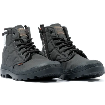 Afbeelding van Palladium Pampa Requilted Veterboots, Maat: 46, Black Textiel