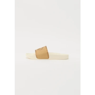 Afbeelding van Puma Leadcat AQUA Metallics Pantoffels, Dames, Maat: 42, Alpine snow/gold coloured/light sand Textiel/ synthetisch