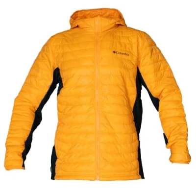 Afbeelding van Columbia Powder Pass Hybrid Hooded Jacket, Mannen, Oranje, Jasje, maat: XL