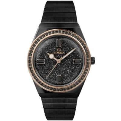 Afbeelding van Timex Q Reissue TW2W10600 Horloge Staal Zwart Ø 36 mm