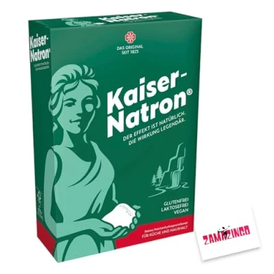 Image de Kaiser Poudre de bicarbonate sodium pur pour la cuisine et maison, en poudre, sans gluten, végétalien, lactose, 1 x 250 g