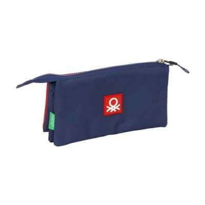 Image de SAFTA Trousse triple Benetton &quot;Flag&quot;