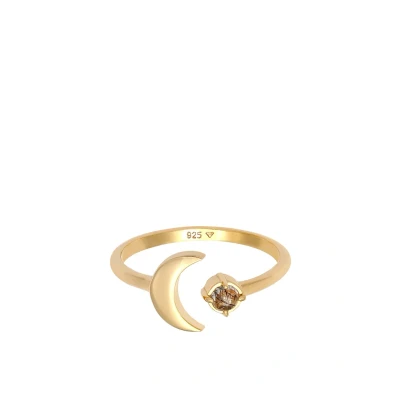Afbeelding van Elli Astro Ring goldcoloured, Dames, Maat: 54, Gold coloured