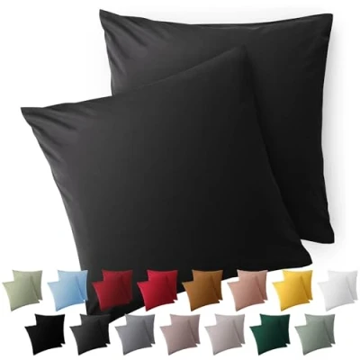 Afbeelding van Blumtal Kussensloop Microvezel Kussenhoes 80 x cm Antraciet Set van 2