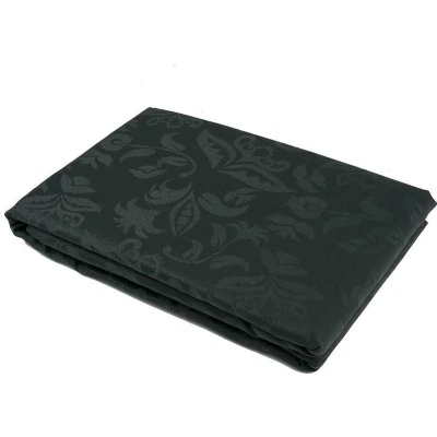 Afbeelding van KOOK Tafelkleed Damast bloem Polyester Antraciet 140/240