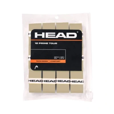 Afbeelding van HEAD Set van 12 uniseks tennisgrepen voor volwassenen, grijs, eenheidsmaat