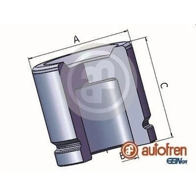Afbeelding van AUTOFREN SEINSA D025390 Zuiger, remklauw 44 Vooras ATE