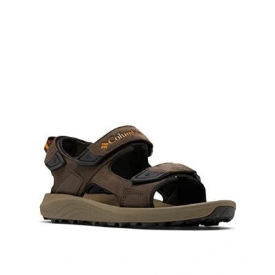 Afbeelding van Columbia Trailstor Hiker 3 Strap Outdoorsandalen, Heren, Maat: 40, Cordovan/gold amber Veloursleer