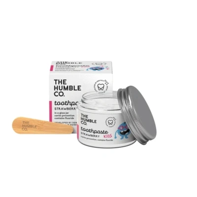 Afbeelding van The Humble Co. Kindertandpasta Zero Waste Aardbei met fluor 50ml