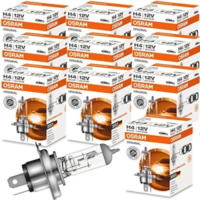 Afbeelding van OSRAM H4 10 stuks originele autolampen 60/55W 12V