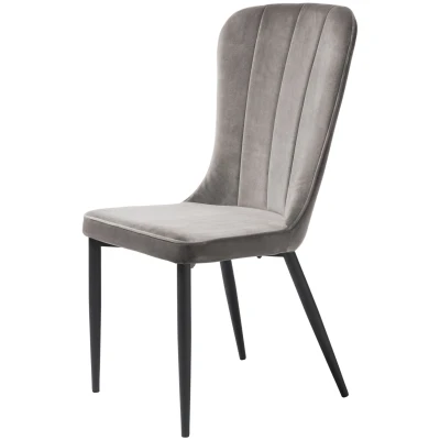 Afbeelding van Hygge Interiors Hudson Stoel Velvet Grijs