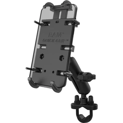 Afbeelding van Quick Grip™ klemhouder smartphones XL stangbevestigingset RAM B 149Z PD4U