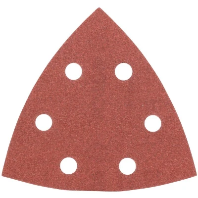 Afbeelding van Bosch Accessories 2609256A52 Deltaschuurpapier Met klittenband, Geperforeerd Korrelgrootte 180 Hoekmaat 93 mm 5 stuk(s)