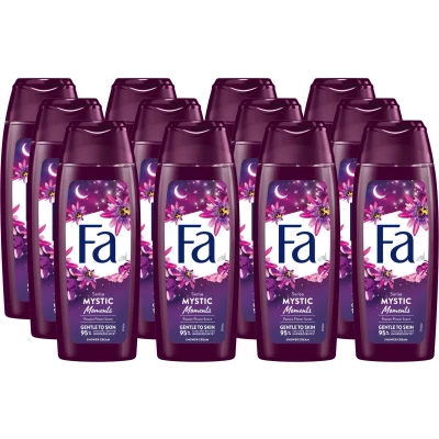 Afbeelding van Fa Mystic Moments Shea Butter &amp; Passion Flower Douchegel 12 x 250ml Voordeelverpakking