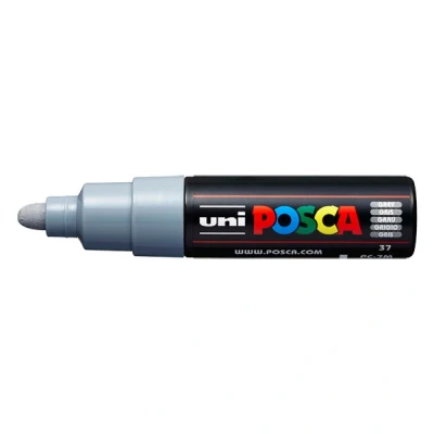 Image de POSCA PC 7M marqueur peinture (4,5 5,5 mm ogive) gris