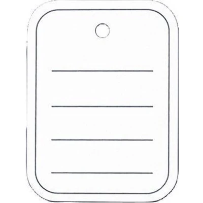 Afbeelding van Sigel prijskaartjes 40x50 mm met ponsing gelinieerd doos van 500 stuks SI ZB350