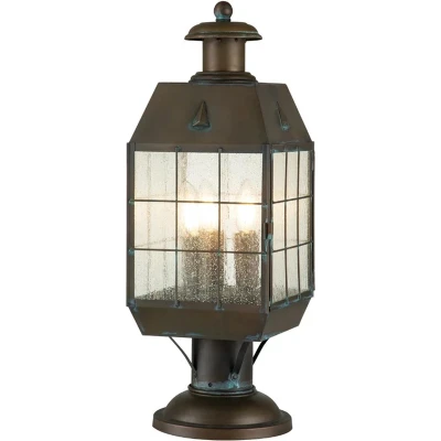 Afbeelding van Hinkley Mini LED Tuin Pilaar Nantucket 3X E14 Max 60W IP44 (Outdoor) Aged Brass