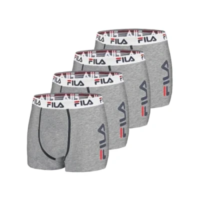 Afbeelding van FILA Fi/1bcx4/Fu5040 Boxershorts voor heren, 4 stuks, g