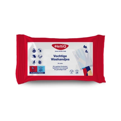 Afbeelding van HeltiQ Vochtige Washandjes 20ST