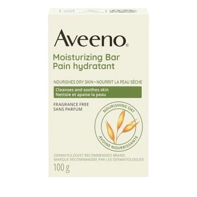 Afbeelding van Aveeno Moisturizing Bar Fragrance Free Nourishing Oat 100g
