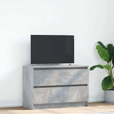 Afbeelding van vidaXL Tv meubel 80x35x54 cm spaanplaat betongrijs