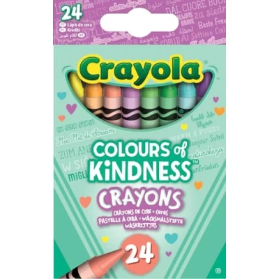 Afbeelding van CRAYOLA Colour of Kindness Krijt 24 Waskrijtjes Kleuren voor al je Emoties